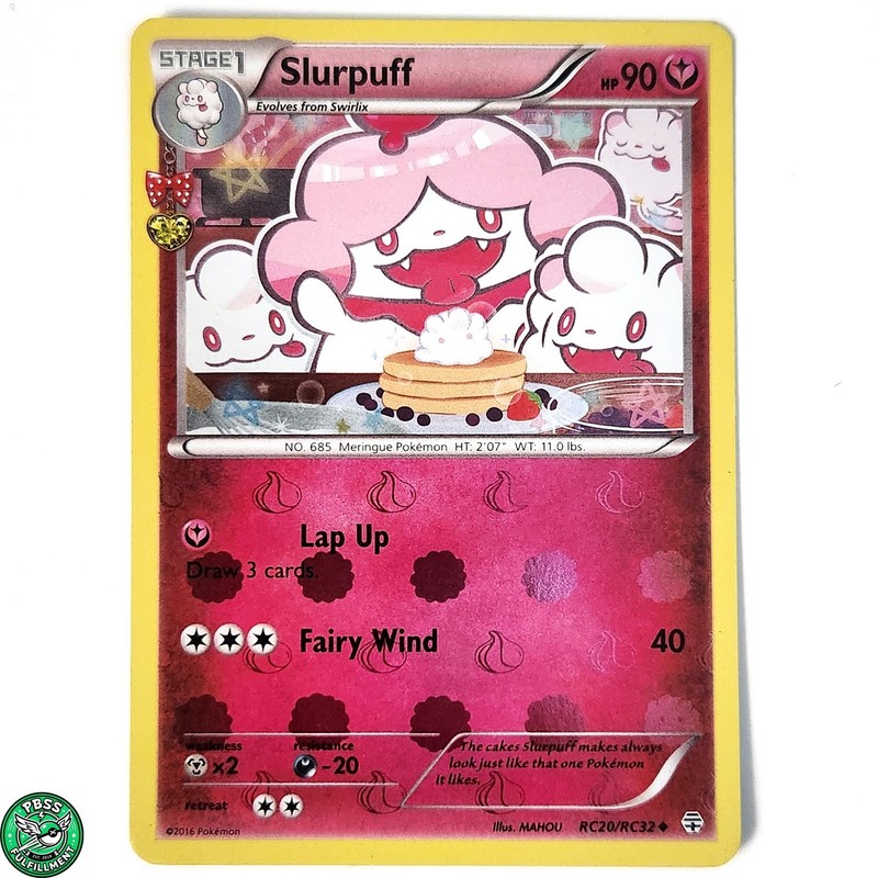 Pokemon TCG Slurpuff Holo RC20/RC32 Generations Radiant Collection NM Near Mint