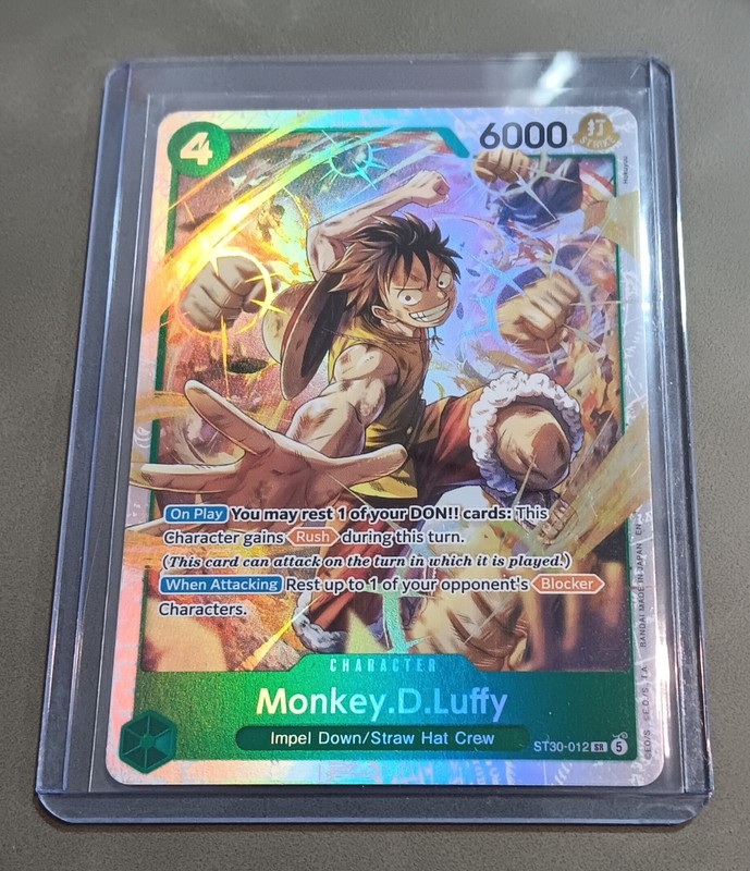 Monkey D. Luffy ST30-012 Bandai One Piece Card Game Foil SR