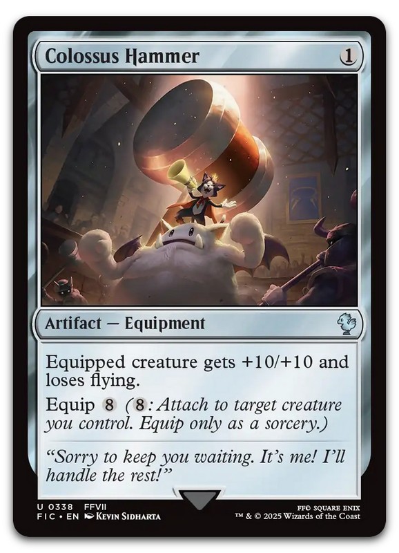 Colossus Hammer #338 (NM) Final Fantasy FIC Magic MTG