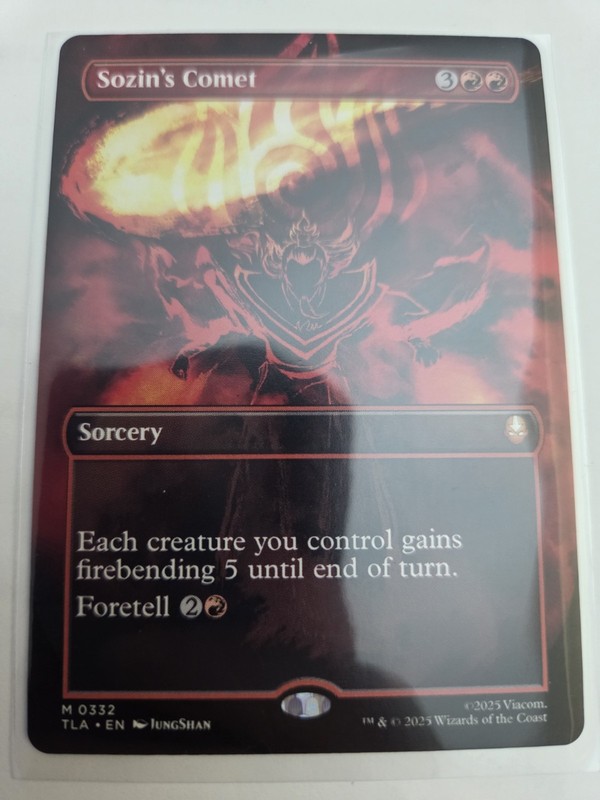 mtg, Sozin’s Comet (0332) (Borderless) Avatar: The Last Airbender Regular NM
