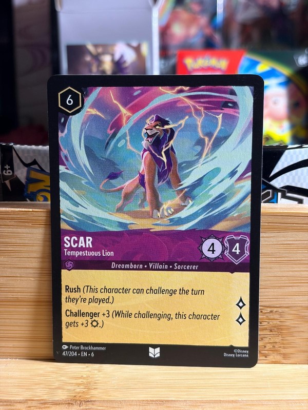SCAR – TEMPESTUOUS LION 47/204 Azurite Sea UC Lorcana TCG NM
