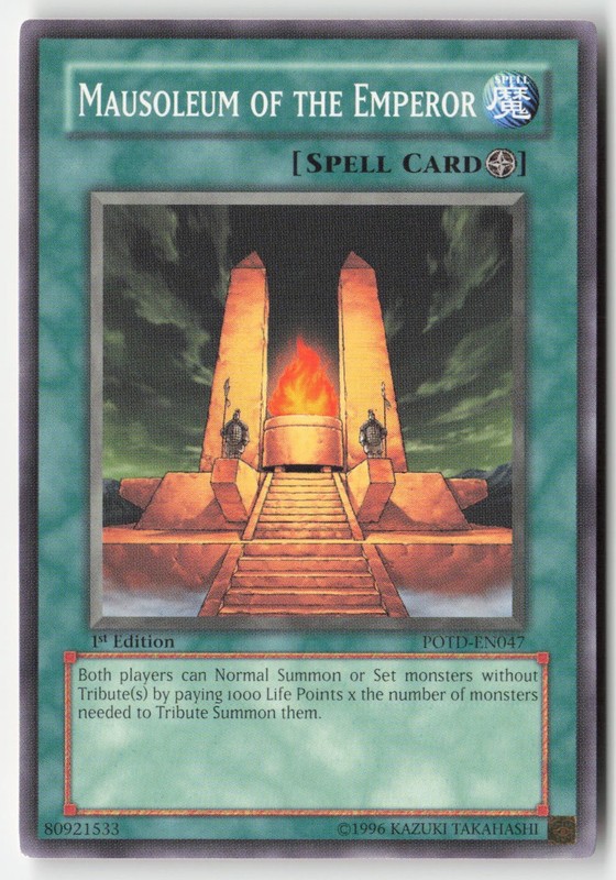 Yugioh – Mausoleum of the Emperor POTD-EN047 1st Edition – Power of the Duelist
