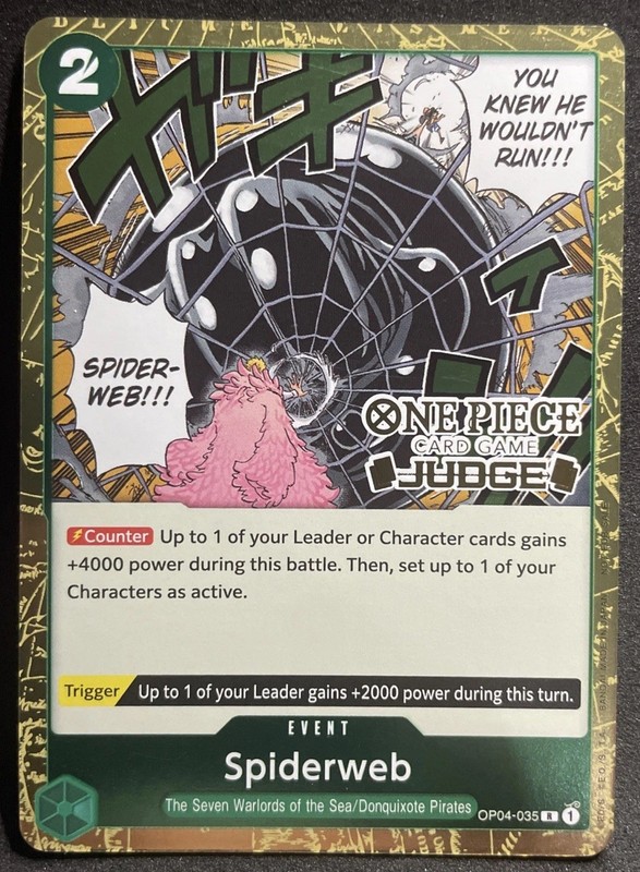 Spiderweb Judge Pack Vol. 3 Foil Stamped One Piece Foil Promo Card OP04-035