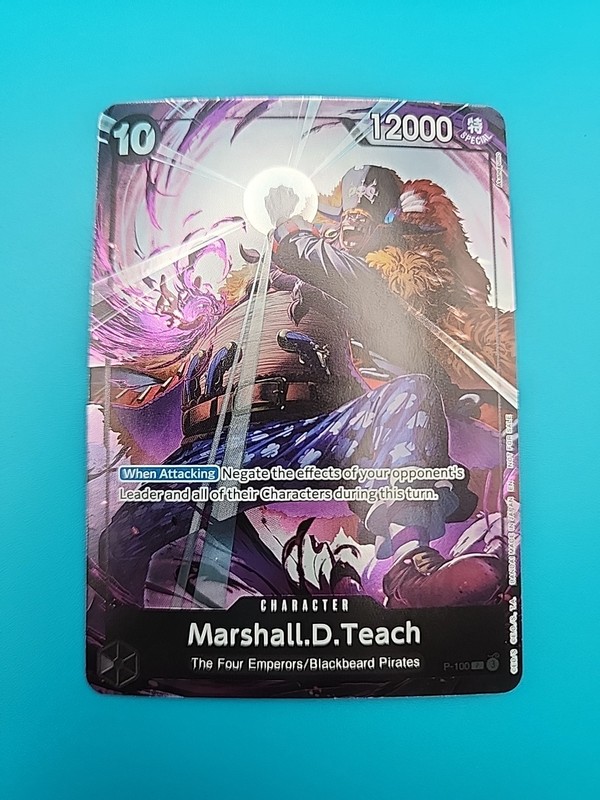 Marshall.D.Teach (Event Pack Vol. 8) P-100 One Piece Promotion Cards Foil