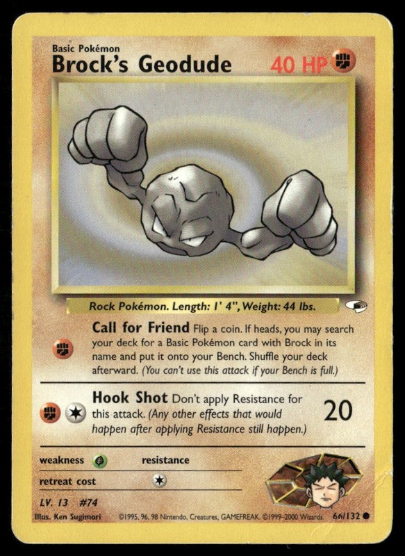 Gym Heroes #066/132 Brock’s Geodude (66)