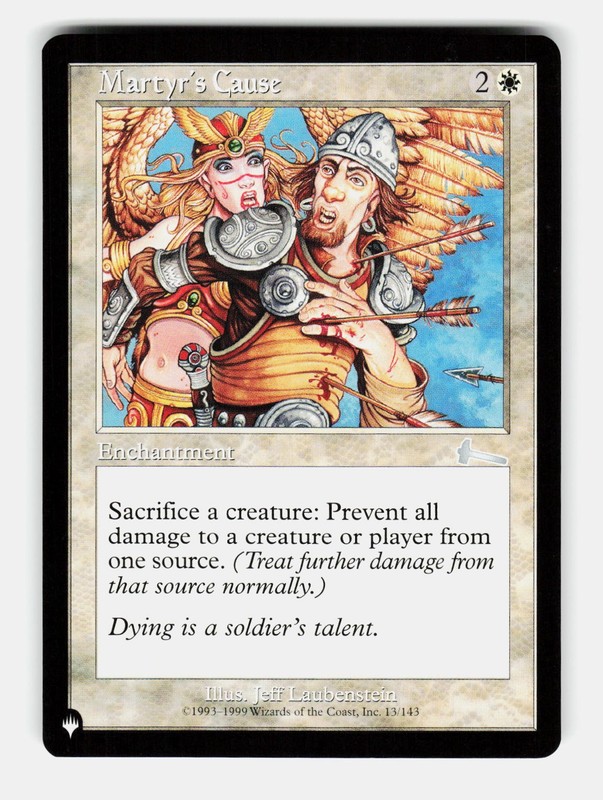 MTG: Martyr’s Cause | The List Reprints 13 NM