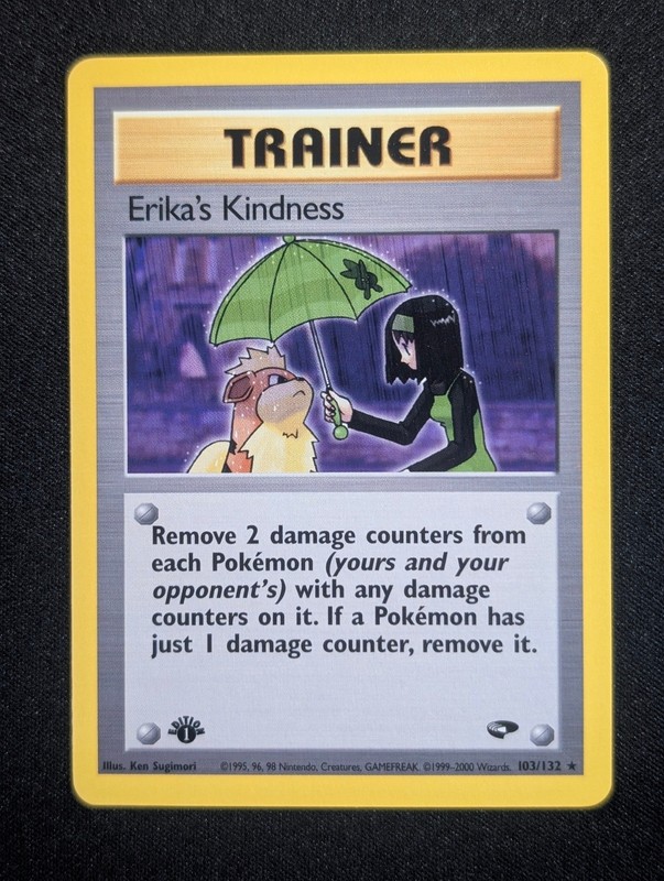 Erika’s Kindness 103/132 Gym Challenge Pokemon NM 1st Edition