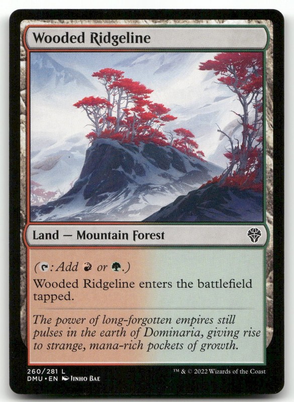 Wooded Ridgeline #260 (NM) Dominaria United DMU Magic MTG