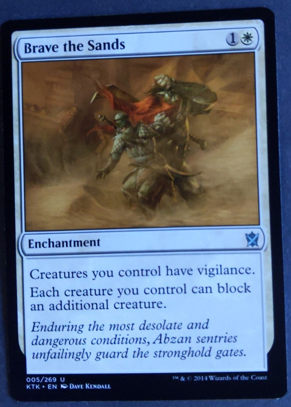 Brave the Sands | MTG Khans of Tarkir | NM | White Enchantment |
