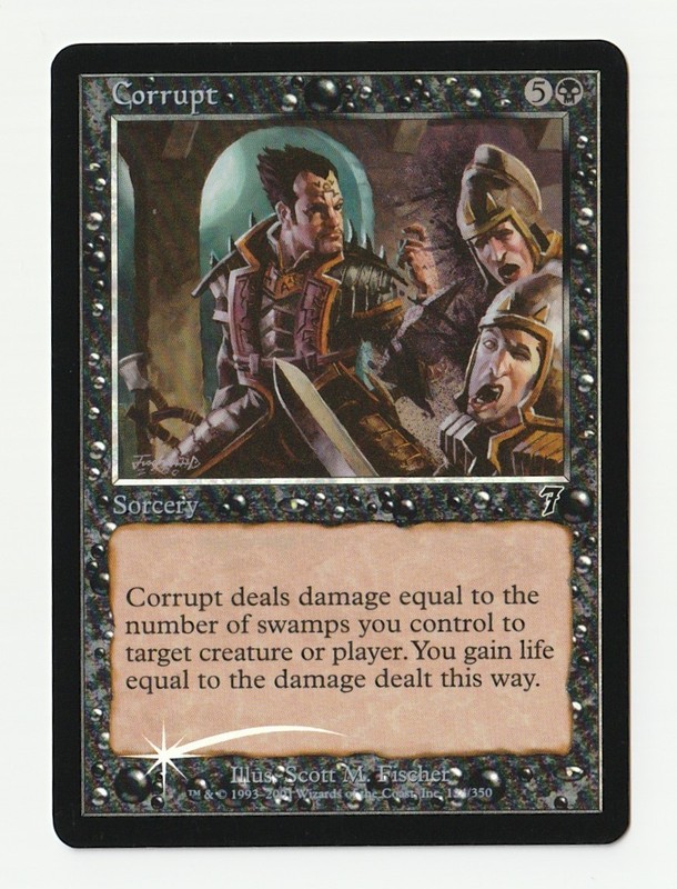 Corrupt (NM) Foil #124 7th Edition 7ED Sorcery Magic Gathering card MTG