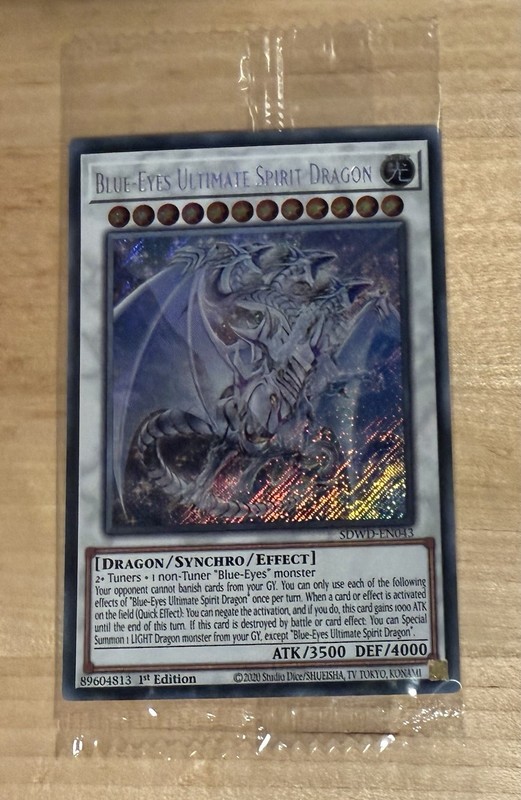 Blue-Eyes Ultimate Spirit Dragon SDWD-EN043 Secret Rare Sealed
