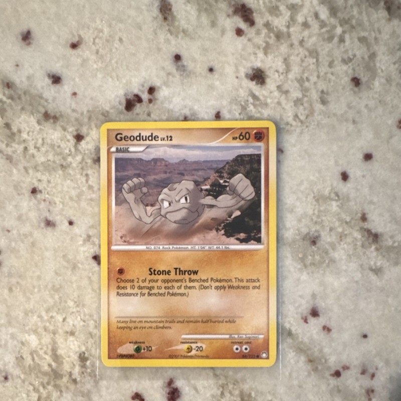 Pokémon TCG Geodude 84/123 Mysterious Treasures Basic 60 HP Common Stone Throw
