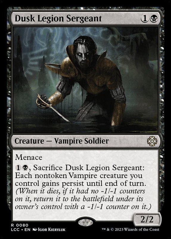 Dusk Legion Sergeant (NM) [The Lost Caverns of Ixalan] – MTG
