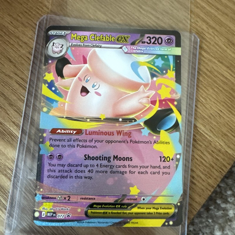 Mega Clefable ex 072 Me: Mega Evolution Promo Holo – NM