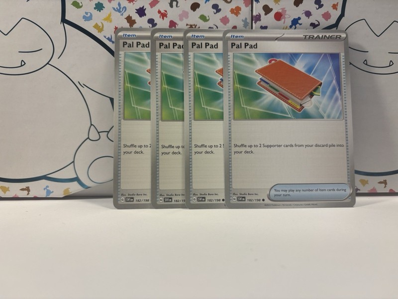 4x Pal Pad (Playset) 182/198 – NM Condition – Non Holo