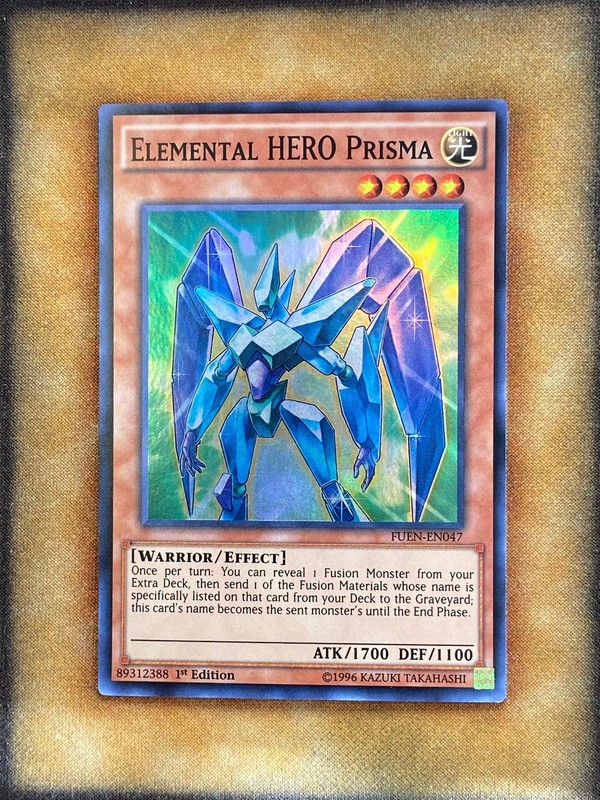 Yugioh Elemental HERO Prisma FUEN-EN047 Super Rare 1st Ed NM
