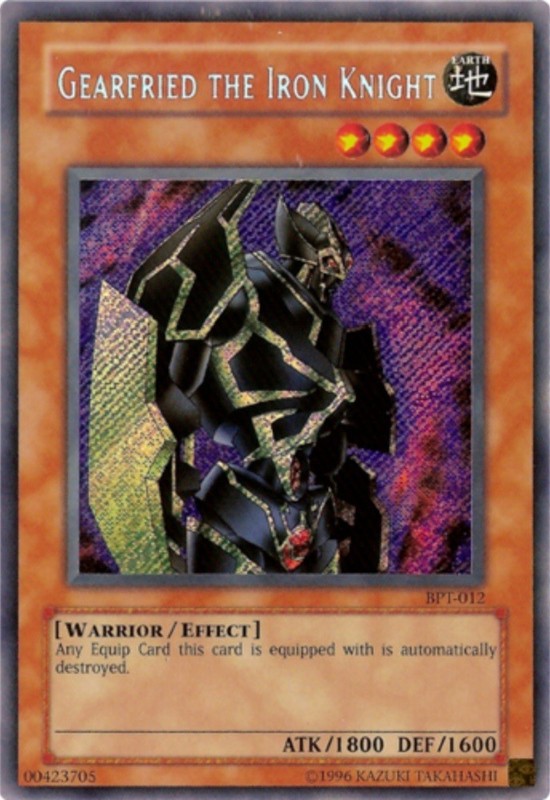 DAMAGED x 1 Gearfried the Iron Knight – BPT-012 – Secret Rare – Limited Edition