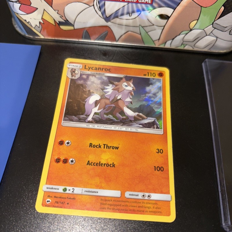 Lycanroc - (Water Web Holo) 076/147 Pokemon Miscellaneous Cards & Products Holo gallery
