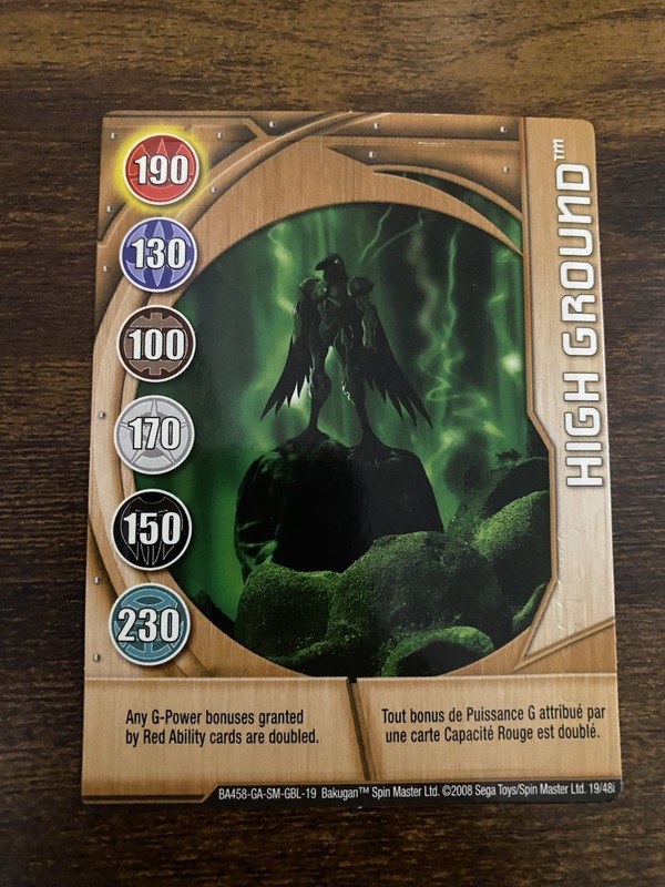 Bakugan New Vestroia | High Ground 19/48i Copper Gate Card Ravenoid