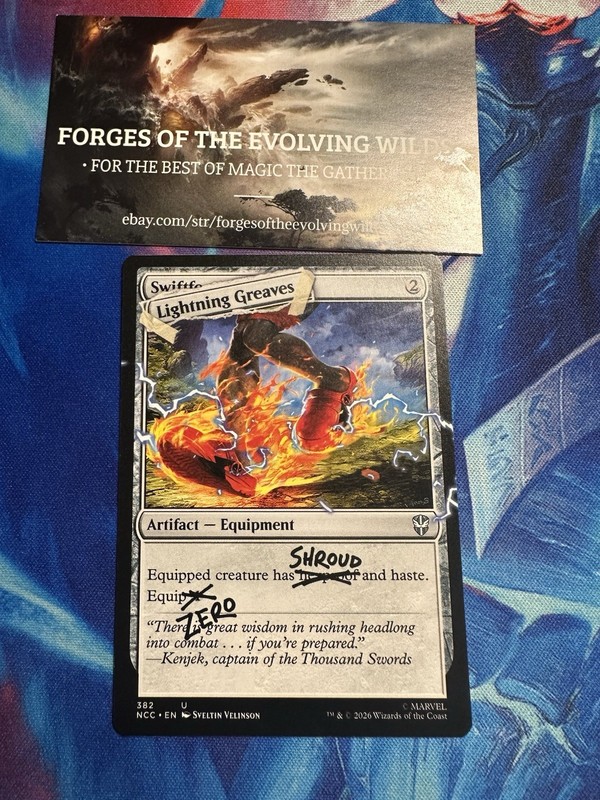 Lightning Greaves (382) Secret Lair Deadpool I Fixed It You’re Welcome NON Foil