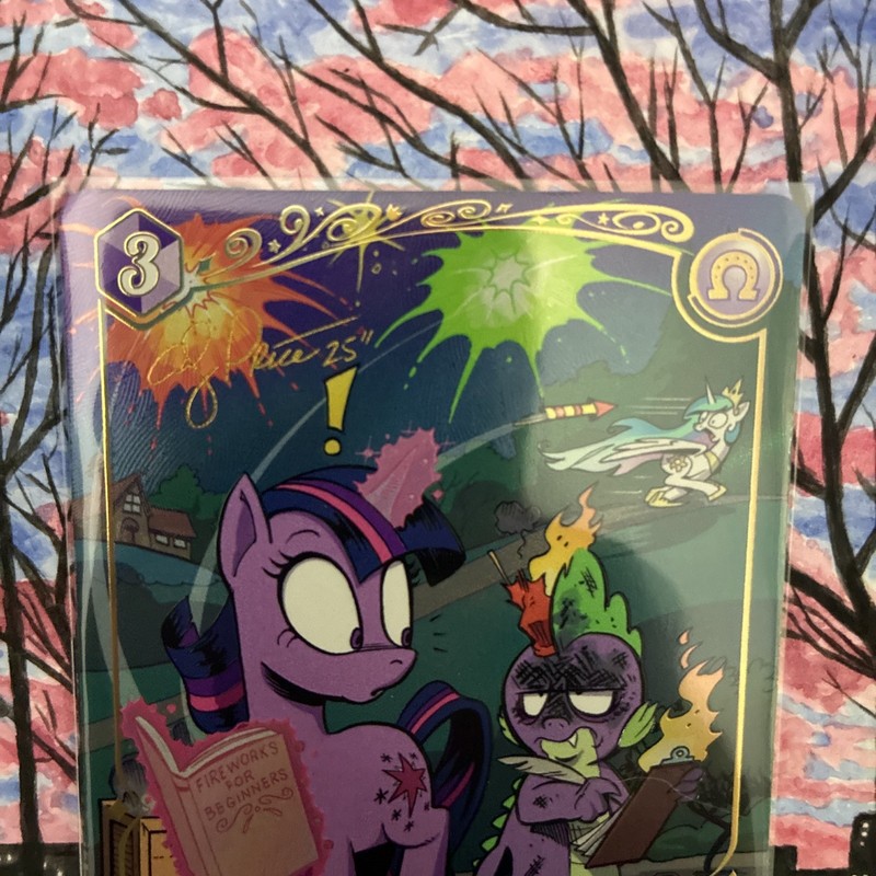 KAYOU My Little Pony TCG Twilight & Spike Comic BP01-GR01 Shining Gold Rare gallery