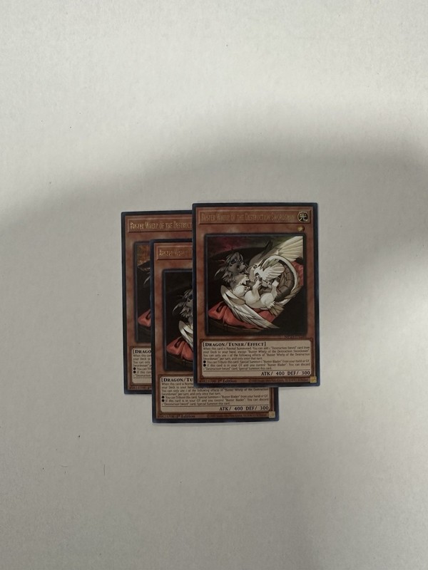 3x Buster Whelp of the Destruction Swordsman Ultra Rare Yugioh! Mega tins 2025