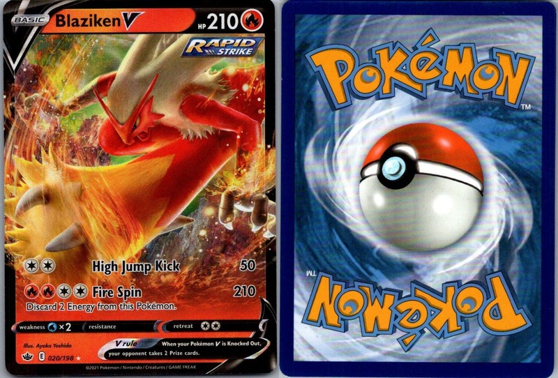 Blaziken V 020/198 Chilling Reign Pokemon TCG Holo V Rare NM gallery