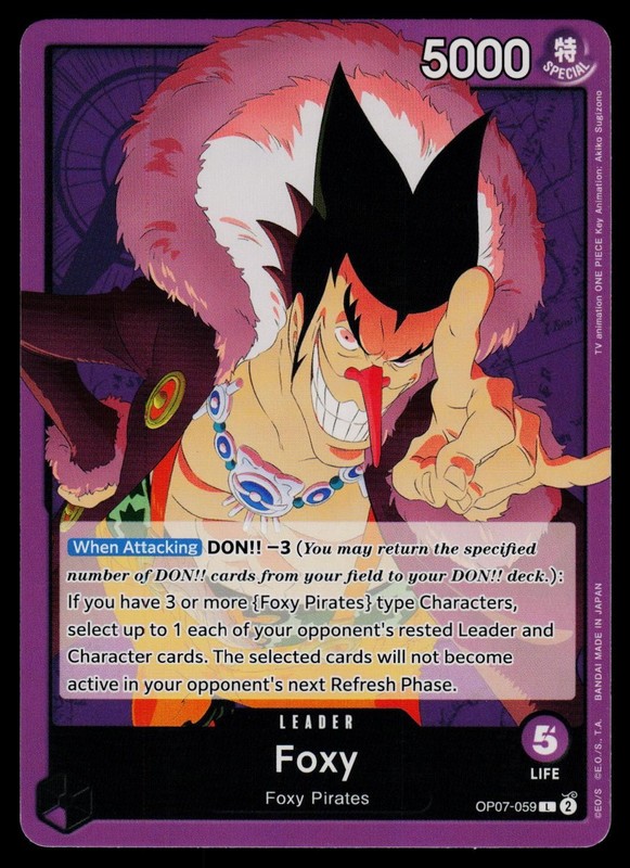 Foxy (059) OP07-059 Leader 500 Years in the Future One Piece Near Mint