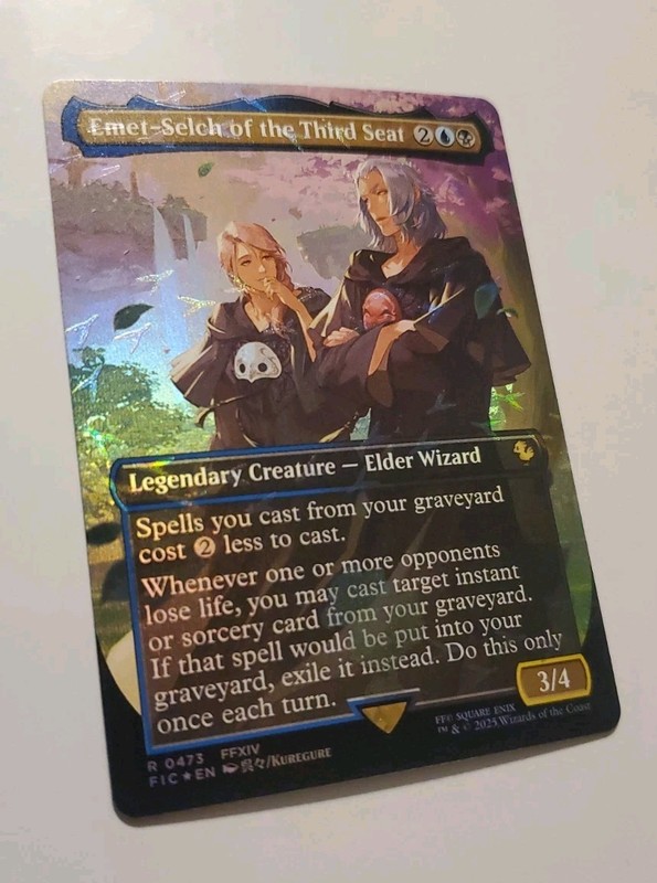 Emet-Selch of the Third Seat (Borderless) (Chocobo Track Foil) Commander: Final gallery