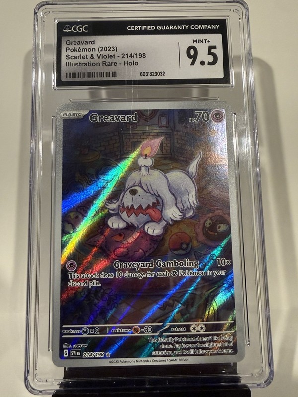 2023 Pokémon Scarlet & Violet – Greavard 214/198 – CGC 9.5 Mint+
