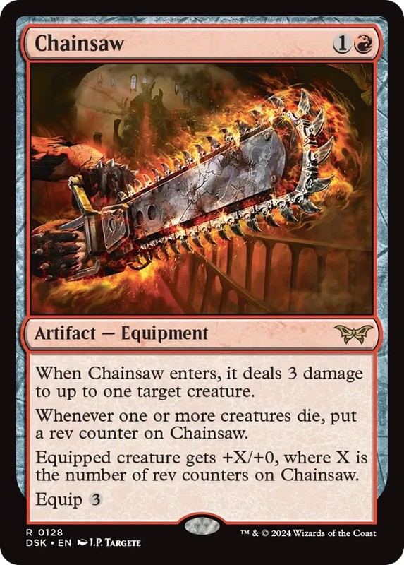 Chainsaw – Duskmourn: House of Horror – 128 – NM – MTG