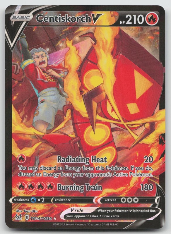 Centiskorch V TG14/TG30 Lost Origin Trainer Gallery Pokemon Holo NM V Rare