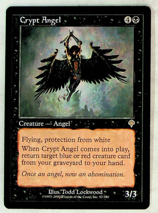Crypt Angel – Invasion Edition – Magic The Gathering Card