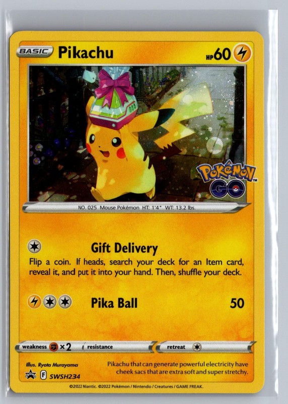 Pikachu SWSH234 Holo Promo Sword & Shield Promo Pokemon Holo Near Mint