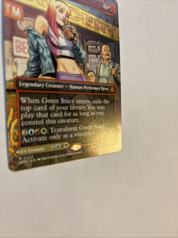 Gwen Stacy Borderless Nonfoil Card #0202 MTG gallery