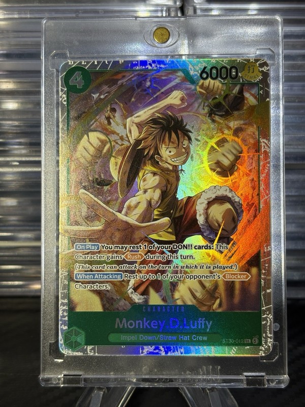 Monkey D. Luffy ST30-012 SR Parallel Start Deck EX Luffy & Ace ONE PIECE Card NM