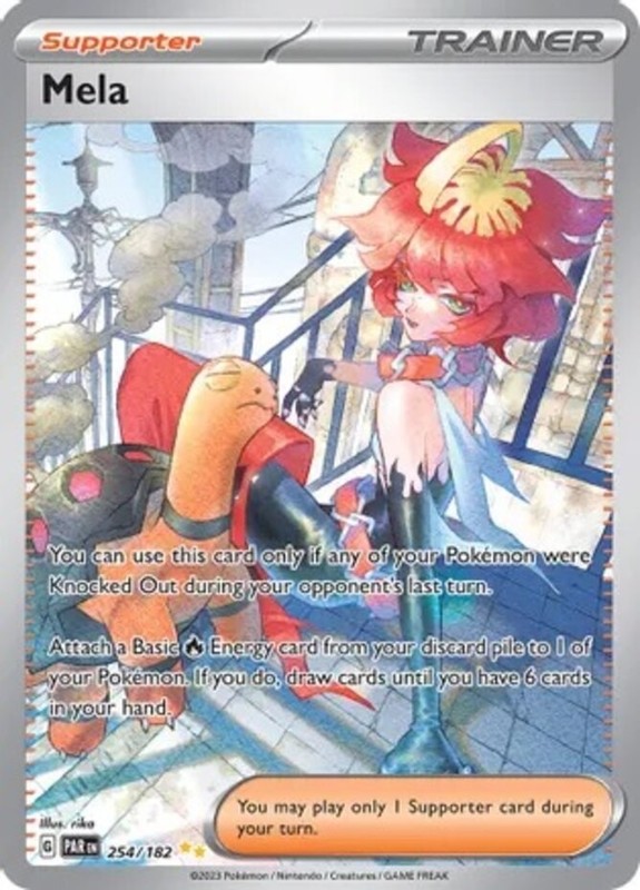 NM-Mint Mela – 254/182 – Special Illustration Rare Pokemon Paradox Rift