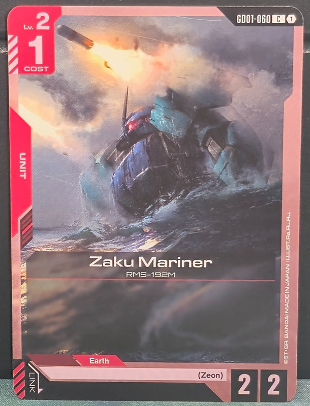 Zaku Mariner GD01-060 Gundam Unit Newtype Rising Common RMS-192M Card Game TCG