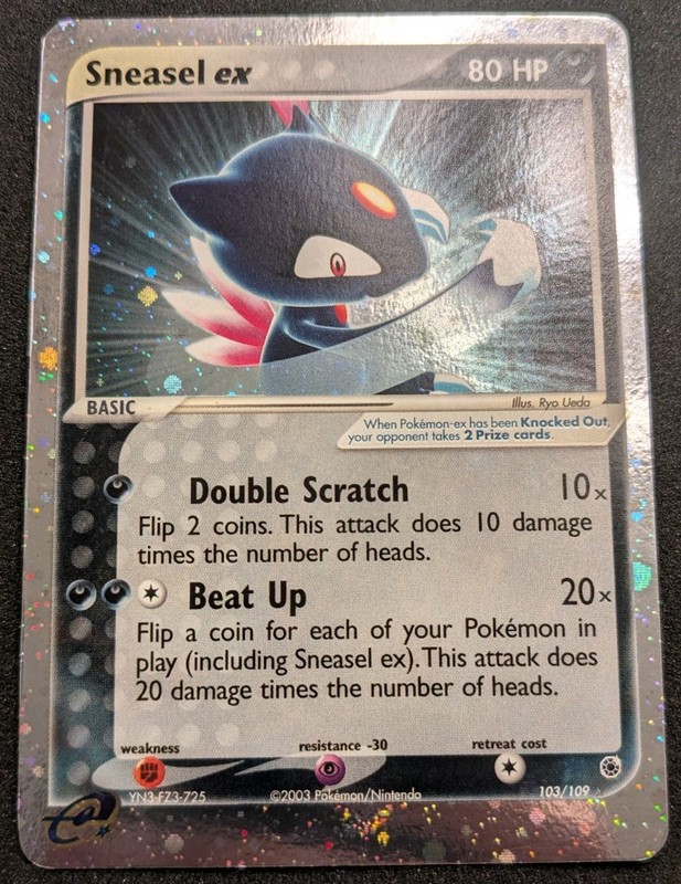 Sneasel ex 103/109 Ruby & Sapphire Rare Holo