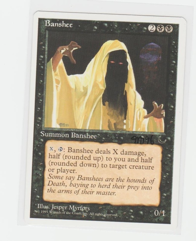 Magic the Gathering ~ Banshee ~ M/NM ~ Chronicles ~ Signed by Artist