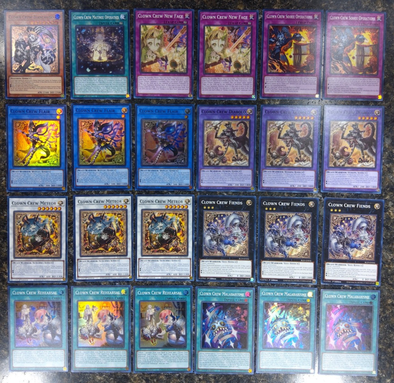 Clown Crew DECK CORE Biancaviso Flair Rehearsal Malabarisme Yugioh