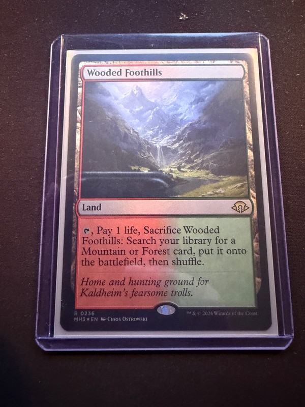 MTG Wooded Foothills Modern Horizons 3 Foil