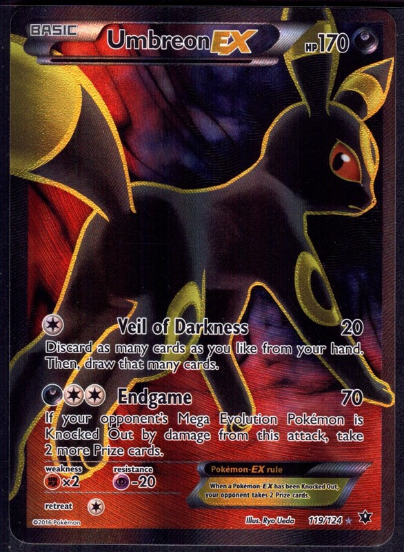 Umbreon EX (Full Art) Ultra Rare XY – Fates Collide 119/124 LP-NM