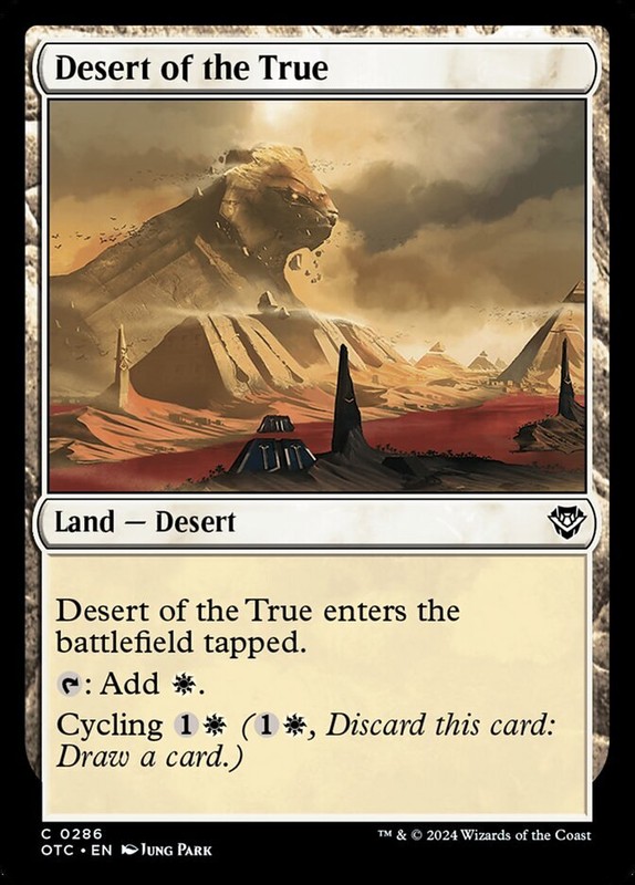 MTG Commander OTJ C Desert of the True #0286 PLAYSET 4X X4