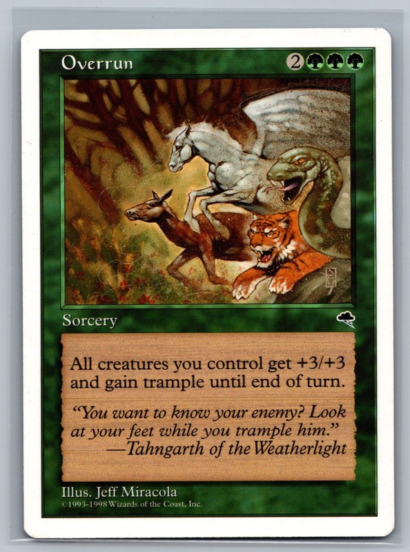 Magic The Gathering Anthologies Overrun MTG TCG CCG
