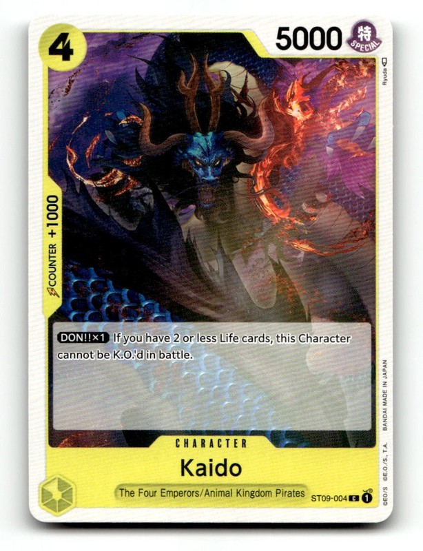 Kaido ST09-004 Common Starter Deck 9: Yamato One Piece Ryuda Near Mint