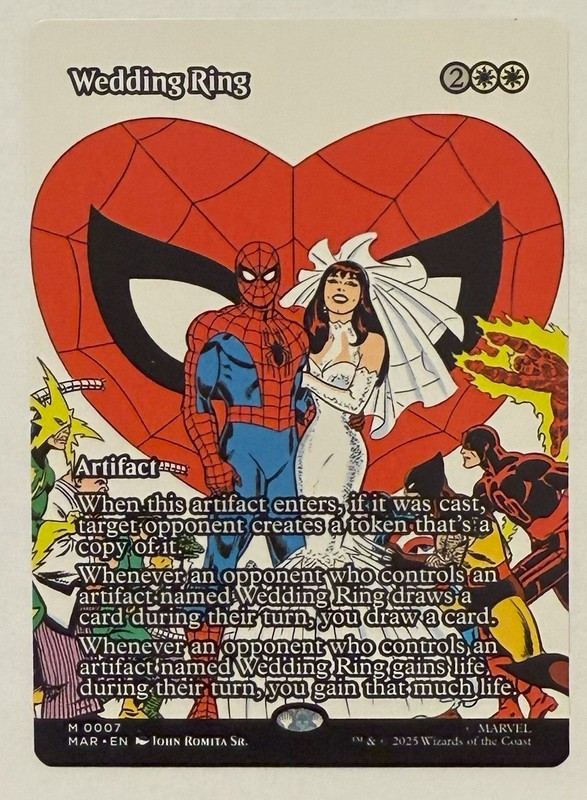 Wedding Ring Borderless – Mythic – Marvel Universe Eternal-Legal MTG