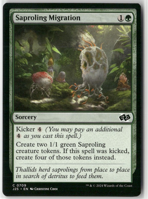 Saproling Migration 709 Magic: The Gathering Foundations Jumpstart 2024