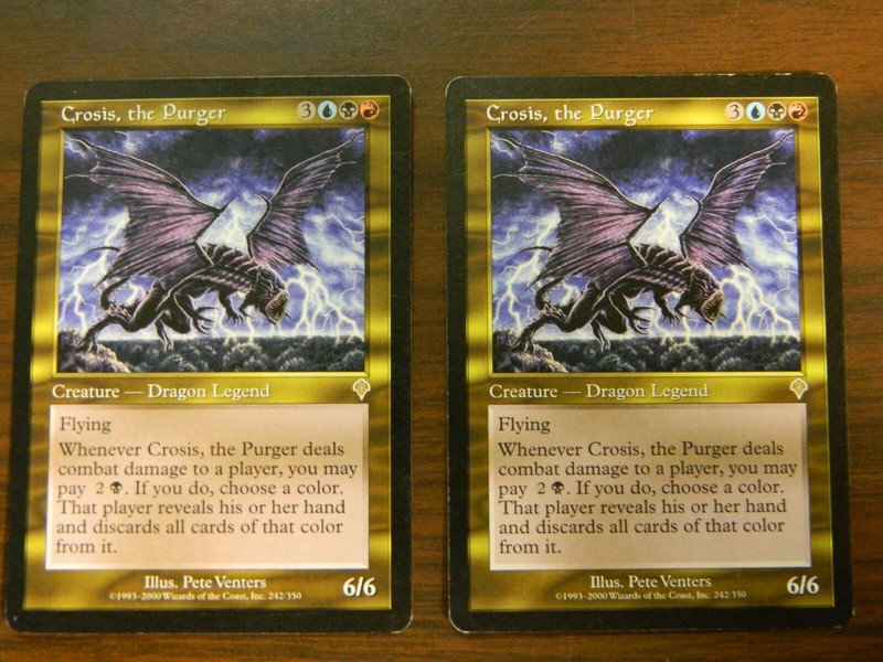 MTG Invasion Crosis The Purger x2 Lightly Played Condition