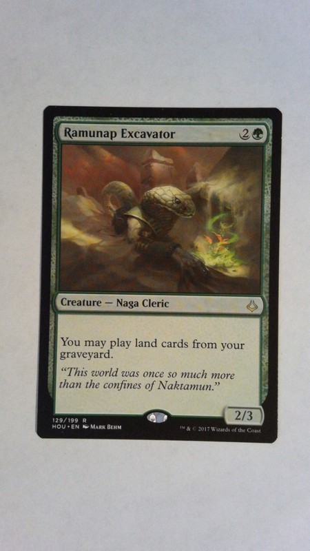 Ramunap Excavator Magic The Gathering Hour of Devastation 129/199 Rare Green